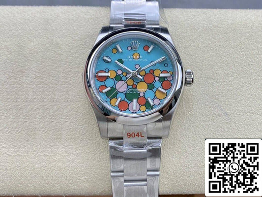 롤렉스 오이스터 Perpetual M277200-0010 31MM 1:1 Best 에디션 EW 팩토리 Turquoise 블루 다이얼
