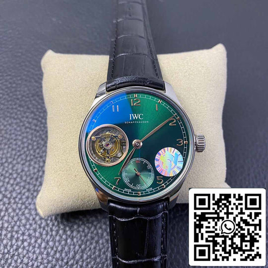 IWC Portuguese 투르비용 1:1 Best 에디션 ZF 팩토리 그린 다이얼