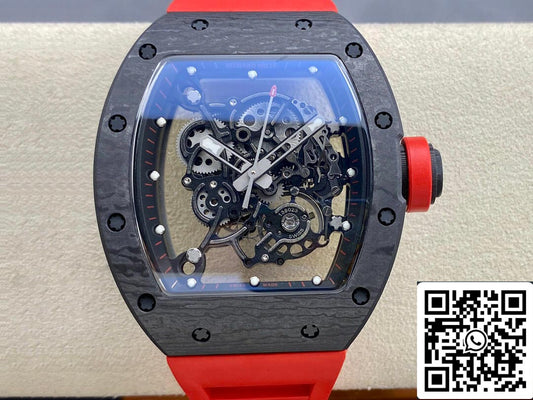 Richard Mille RM-055 1:1 Best 에디션 BBR 팩토리 Red Strap
