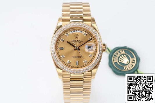 롤렉스 Day Date M128348RBR-0008 1:1 Best 에디션 EW 팩토리 Diamond Dial