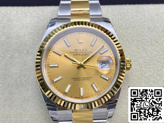 롤렉스 데이트저스트 M126333-0009 1:1 Best 에디션 EW 팩토리 Champagne Dial