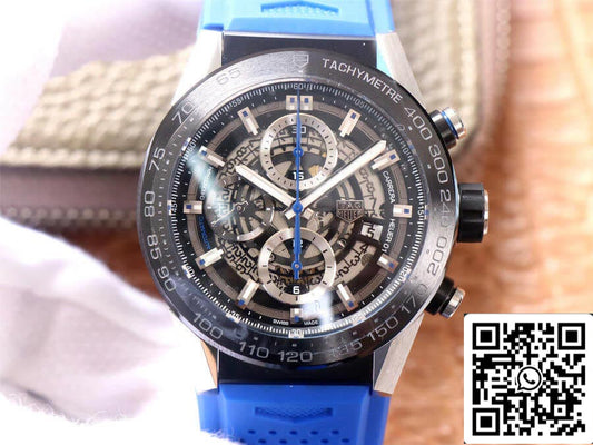 TAG Heuer Carrera CAR2A1T.FT6052 1:1 Best 에디션 XF 팩토리 블루 러버 스트랩