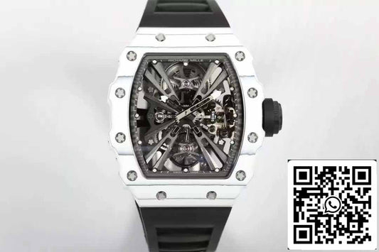Richard Mille RM12-01 투르비용 1:1 Best 에디션 RM 팩토리 블랙 러버 스트랩