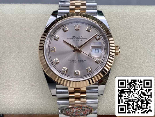 롤렉스 데이트저스트 41MM M126331-0008 1:1 Best 에디션 Clean 팩토리 로즈 골드