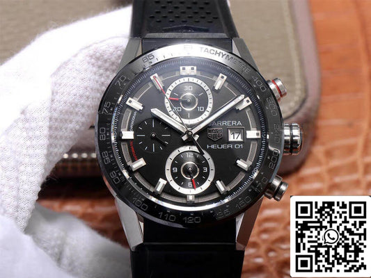 TAG Heuer Carrera CAR201Z.FT6046 1:1 Best 에디션 XF 팩토리 블랙 다이얼