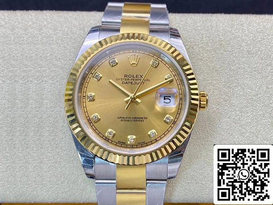 롤렉스 데이트저스트 M126333-0011 1:1 Best 에디션 EW 팩토리 Champagne Dial