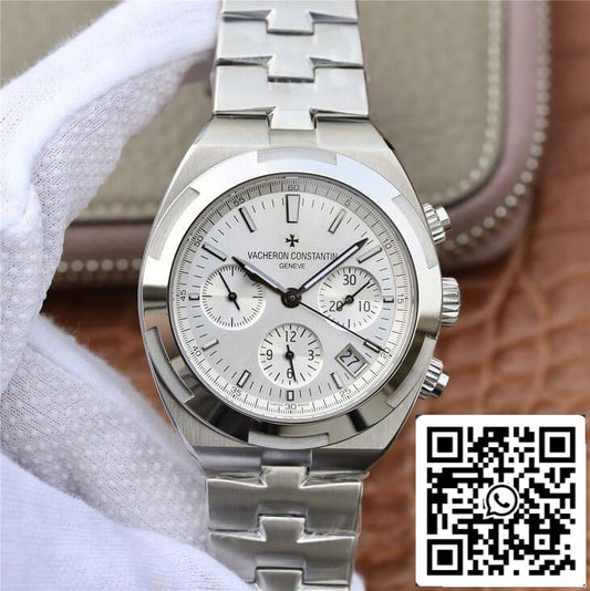 Vacheron Constantin Overseas 5500V/110A-B075 1:1 Best 에디션 8F 팩토리 Silvery 화이트 다이얼