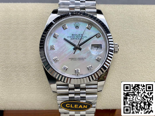 롤렉스 데이트저스트 M126334-0020 1:1 Best 에디션 Clean 팩토리 mosaic Diamond Dial