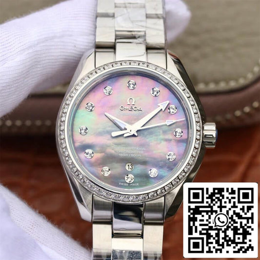 Omega Seamaster 231.15.34.20.57.001 Aqua Terra 150M 1:1 Best 에디션 3S 팩토리 Mother-Of-Pearl Dial