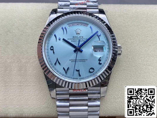 롤렉스 Day Date M228236 1:1 Best 에디션 GM 팩토리 V2 Middle Eastern 블루 다이얼