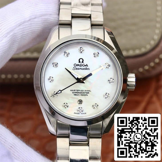 Omega Seamaster 231.10.34.20.55.002 Aqua Terra 150M 1:1 Best 에디션 3S 팩토리 화이트 다이얼