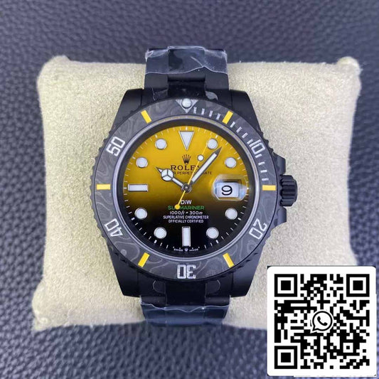 롤렉스 서브마리너 1:1 Best 에디션 VS 팩토리 Yellow Gradient Dial