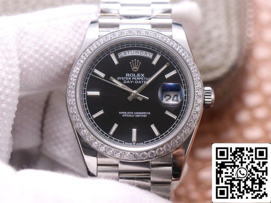 롤렉스 Day Date M228349RBR-0002 1:1 Best 에디션 EW 팩토리 18ct 화이트 Gold