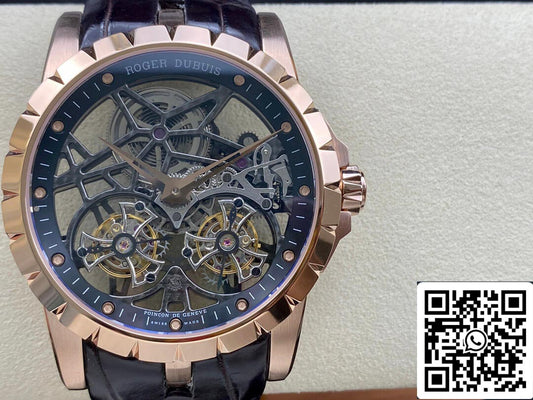 Roger Dubuis Excalibur RDDBEX0395 1:1 Best 에디션 YS 팩토리 Double 투르비용 Dial