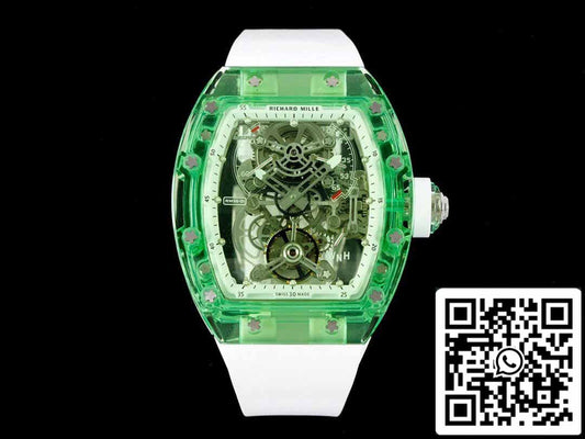 Richard Mille RM 56-01 투르비용 1:1 Best 에디션 RM 팩토리 그린 Transparent Case