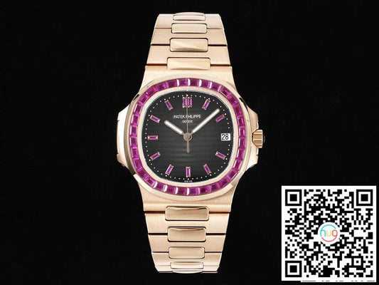 파텍 필립 노틸러스 5711 1:1 Best 에디션 GR 팩토리 로즈 골드 Diamond Bezel