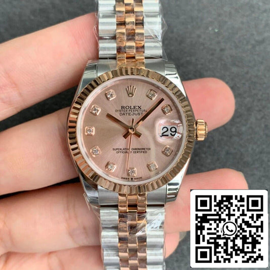 롤렉스 데이트저스트 M278271-0024 1:1 Best 에디션 GS 팩토리 로즈 골드 Dial