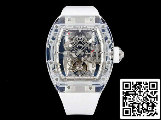 Richard Mille RM 56-01 투르비용 1:1 Best 에디션 RM 팩토리 화이트 러버 스트랩