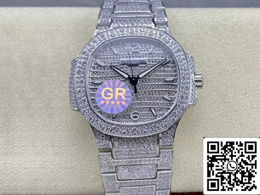 파텍 필립 아쿠아넛 7118/1450G-001 1:1 Best 에디션 GR 팩토리 Diamond Dial