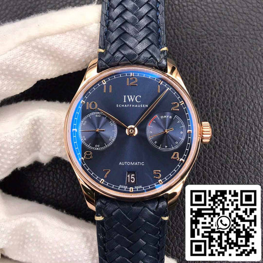 IWC Portugieser IW500713 1:1 Best 에디션 ZF 팩토리 블루 다이얼