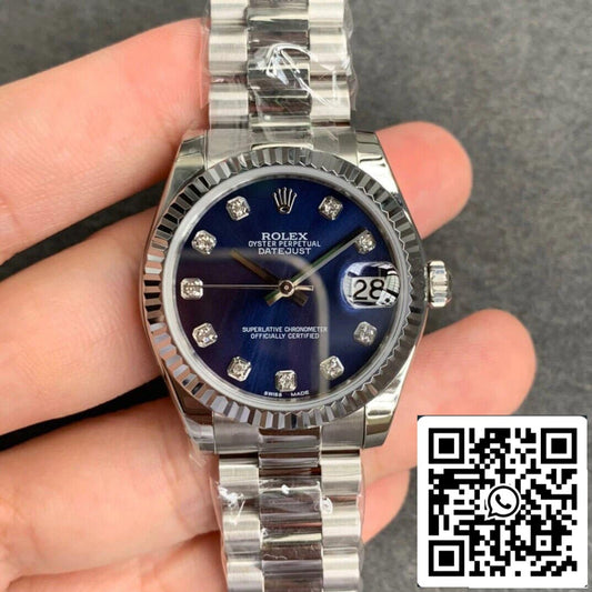 롤렉스 데이트저스트 31MM 1:1 Best 에디션 GS 팩토리 블루 다이얼