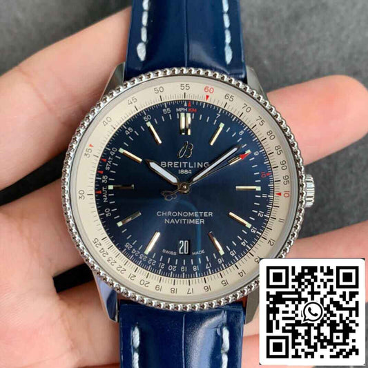 Breitling Navitimer 1 A17326211C1P3 1:1 Best 에디션 V7 팩토리 블루 다이얼