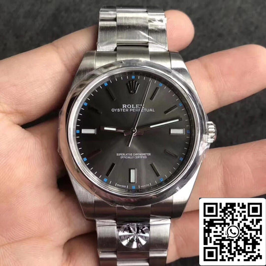 Rolex Oyster Perpetual 114300 39MM AR 팩토리 1:1 Best 에디션 그레이 다이얼
