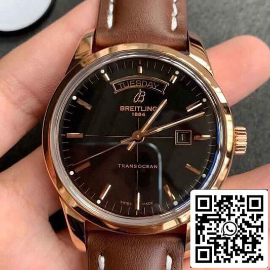 Replica Breitling Transocean R45310121B1P1 V7 팩토리 블랙 다이얼