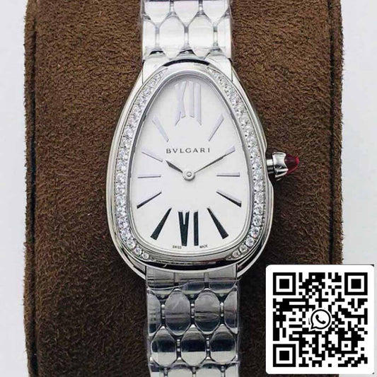 Bvlgari Serpenti 103361 1:1 Best 에디션 BV 팩토리 Silver 화이트 다이얼