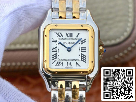 Panthere De Cartier W2PN0007 27MM 1:1 Best 에디션 8848 팩토리 화이트 다이얼