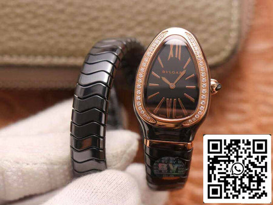 Bvlgari Serpenti 102532 1:1 Best 에디션 BV 팩토리 Diamond 블랙 다이얼