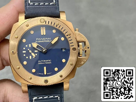 Panerai Submersible PAM01074 1:1 Best 에디션 VS 팩토리 블루 다이얼