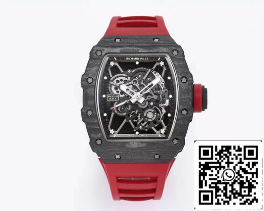 Richard Mille RM35-01 1:1 Best 에디션 BBR 팩토리 러버 스트랩