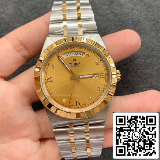 Replica Tudor Royal M28603-0006 Best 1:1 에디션 V7 팩토리 Champagne Dial