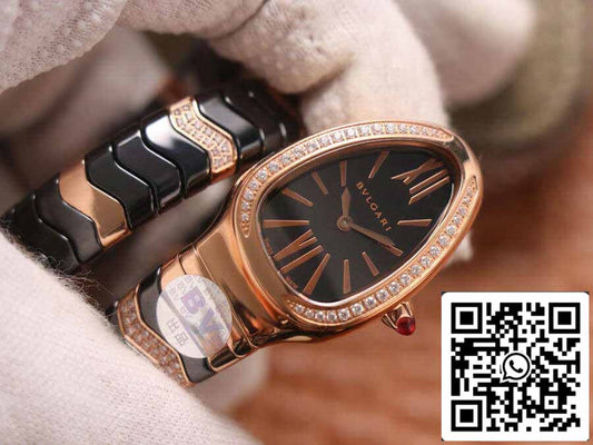 Bvlgari Serpenti 1:1 Best 에디션 BV 팩토리 로즈 골드 Diamonds