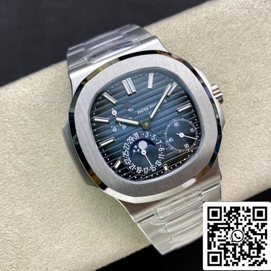 파텍 필립 노틸러스 5712/1A-001 40MM 1:1 Best 에디션 PPF 팩토리 Dark 블루 다이얼 스테인리스 스틸 Strap