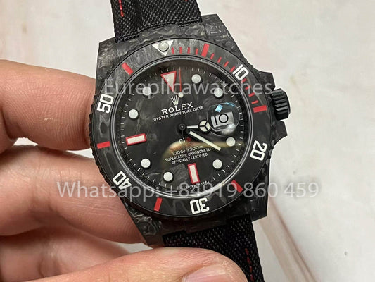 롤렉스 서브마리너 Diw Carbon custom 1:1 VS 팩토리 Actual photos 2025