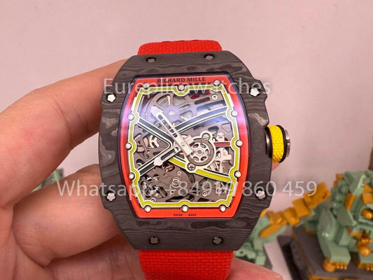 Реплика Richard Mille RM67-02 Alexander Zverev Carbon NTPT 1:1 Лучший клон V5 Новая версия