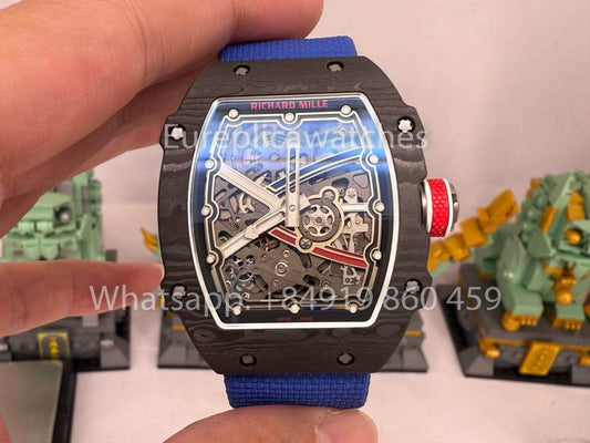 Реплика Richard Mille RM67-02 Sebastien Ogier Carbon NTPT 1:1 Лучший клон V5 Новая версия