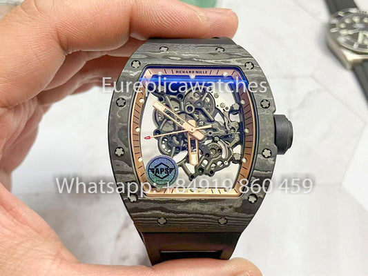 RICHARD MILLE RM055 Корпус из углеродного волокна 1:1 Лучший клон APS 팩토리 Бронзовый циферблат