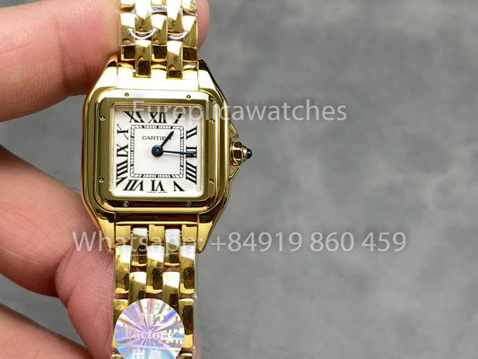 Panthere De Cartier WGPN0009 27MM 1:1 Best 에디션 BV 팩토리 화이트 다이얼