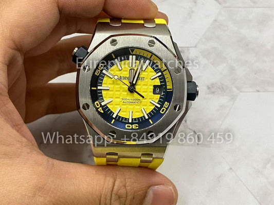Модель 15710ST.OO.A051CA.01 JF в масштабе 1:1 Best 에디션, швейцарский желтый текстурированный циферблат ETA3120