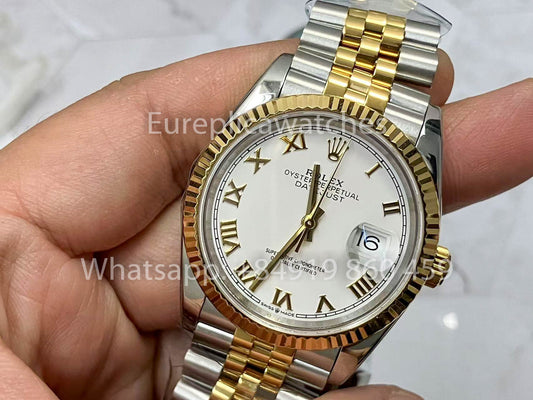 Rolex Datejust M126233-0029 화이트 and Gold 1:1 베스트 버전 A+ 팩토리 36m
