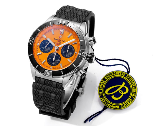 Breitling Super Chronomat B01 Orrange Dial 44mm BLS 팩토리 1:1 Best 에디션