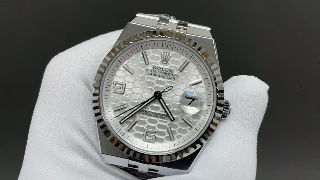 롤렉스 Land-Dweller 36 화이트 Rolesor M127234-0001 ES 팩토리 1:1 베스트 버전