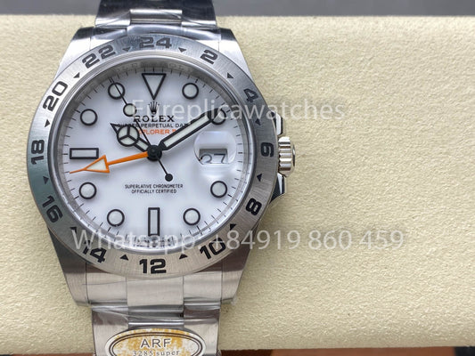 Rolex Explorer II 226570 ARF 팩토리 1:1 Best Clone 화이트 다이얼