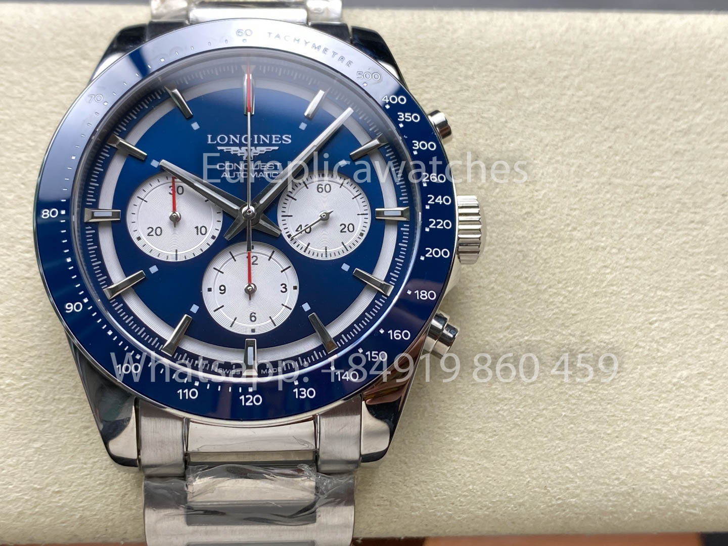 Longines Conquest L2.820.5.57.2 L28205572 42 мм 1:1 Best Clone Ремешок