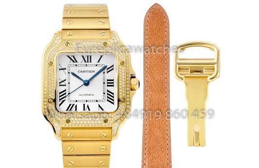 Cartier Santos De Cartier WJSA0010 Watch 1:1 Best Clone 35.1 mm BV 팩토리
