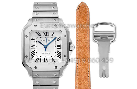Cartier Santos De Cartier WSSA0010 1:1 Best Clone 35.1 mm BV 팩토리 스테인리스 스틸