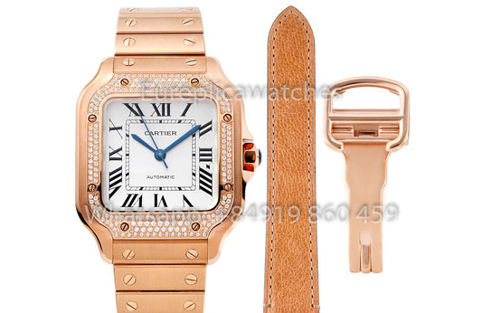 Cartier Santos De Cartier WJSA0007 Watch 1:1 Best Clone 35.1 mm BV 팩토리